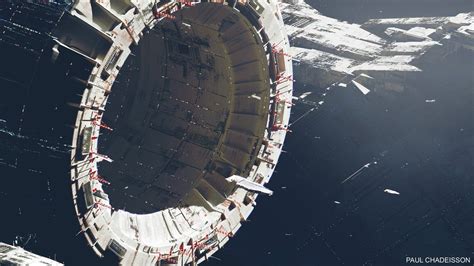 Space Station By Paul Chadeisson Superstructures Raumstation Raum