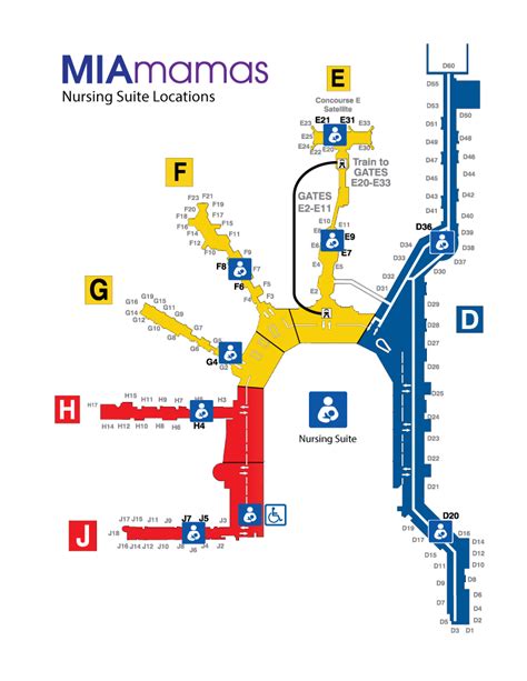 Miami International Airport Terminal Map United States Map