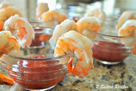 An elegant presentation for shrimp cocktail and simple way to keep shrimp cold and fresh at your next party or holiday gathering from amee's savory dish. Shrimp Cocktail with Vodka Sauce - 2 Sisters Recipes by Anna and Liz