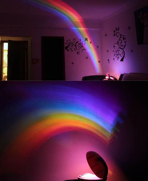 Egg Shaped Room Romantic Rainbow Projector Led Night Light Lamp Decoration Sleeping Lamp