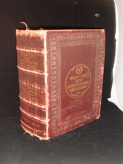 Huge Websters Dictionary Antique And Collectible Books Pinterest