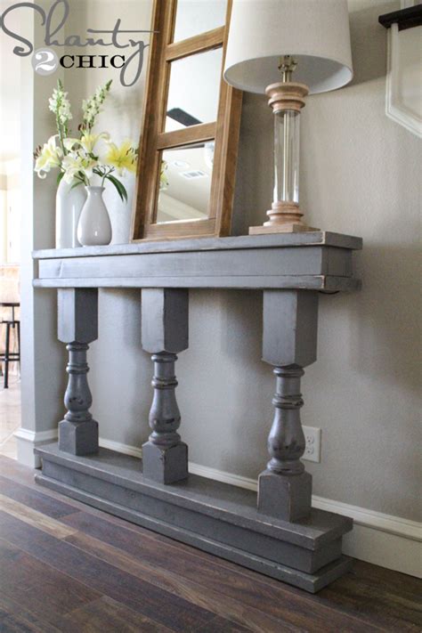 Diy Beautiful Rustic Console Table By Shanty2chic