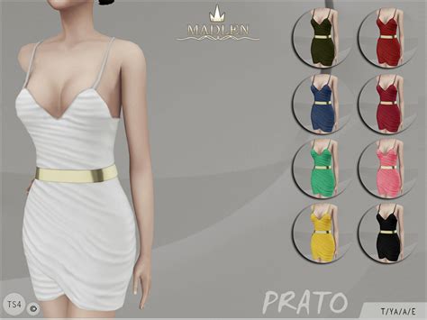 Mmd Sims 4 Madlen Prato Dress Download By Applewatersugar On