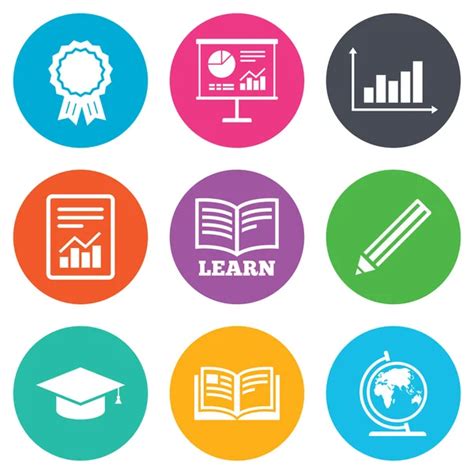 Education And Study Icons — Stock Vector © Blankstock 86500646