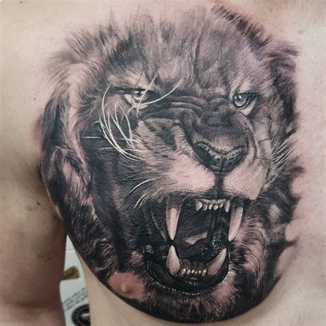 Lion Chest Tattoo Best Tattoo Ideas Gallery Lion Chest Tattoo Lion Tattoo Mens Lion Tattoo