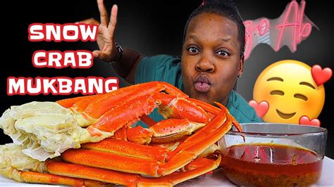 Giant Snow Crab Legs Seafood Boil 먹방 Mukbang Eating Show Youtube