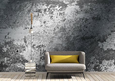 Abstract Cement Effect Wall Mural Wallpaper Art Blue Side Studio