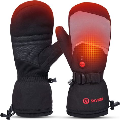 Heated Ski Gloves Heated Mittens For Men Women74v Rechargeable