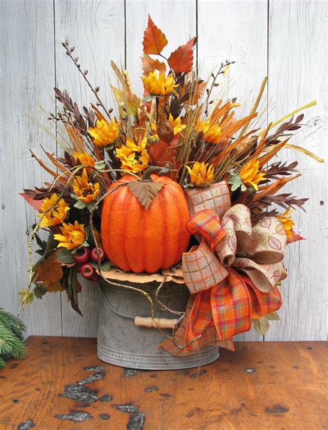 Fall Table Centerpieces Wire Basket