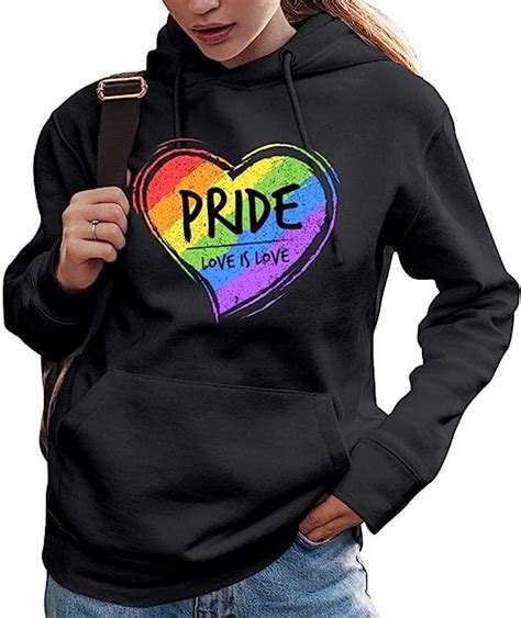 Love Is Love Gay Pride Rainbow Heart Sweater Sweatshirt Lgbt Womens