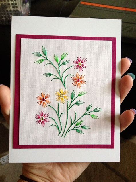 Embroidery Cards Pattern Paper Embroidery Card Patterns Embroidery