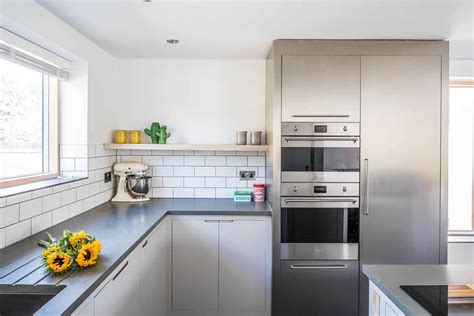 Contemporary Grey Industrial Kitchen Sustainable Kitchens