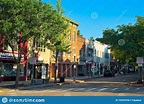 Downtown Peekskill NY Street Editorial Photo - Image of posts, orange ...