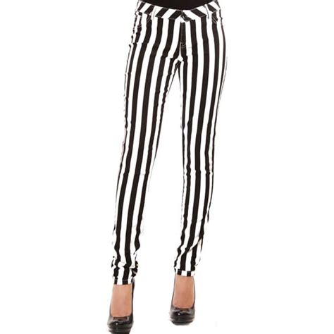 Shop Womens Black And White Stripe Pants Free Shipping On Orders
