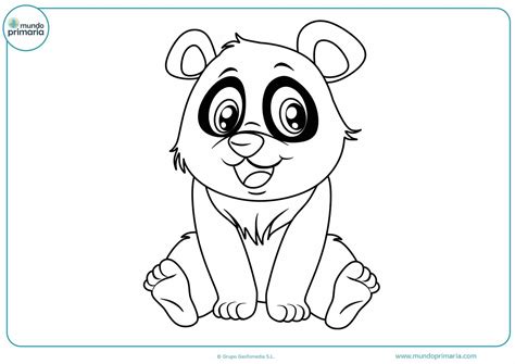 Dibujos Animales Salvajes Para Colorear Bebe Oso Panda Para Imprimir