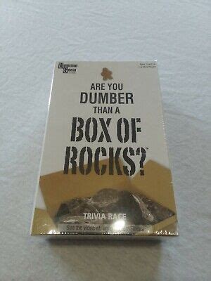 Are You Dumber Than A Box Of Rocks Family Trivia Board Card Game New Sealed Ebay