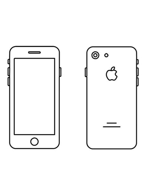 Iphone Coloring Page