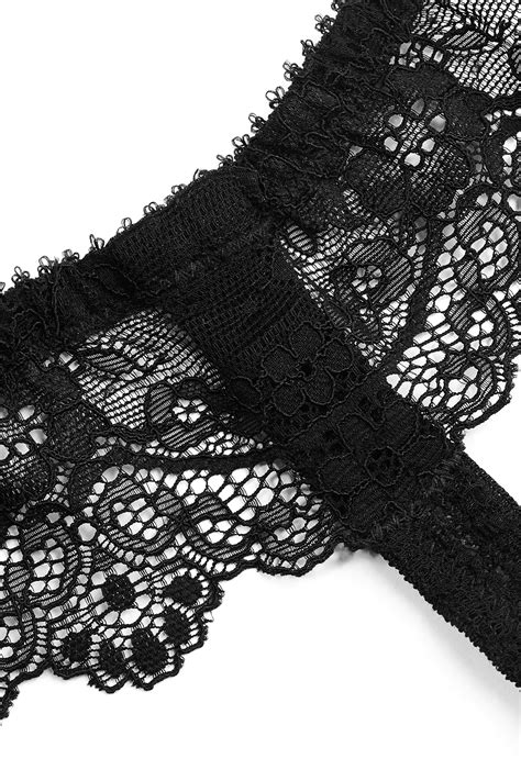 ania black lace thong cadolle