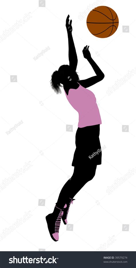 Download 91 royalty free female basketball player silhouette vector images. Female Basketball Player Silhouette On White Stock Illustration 39579274 - Shutterstock