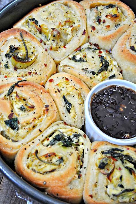 Vegan Savory Spinach And Artichoke Rolls Rabbit And Wolves
