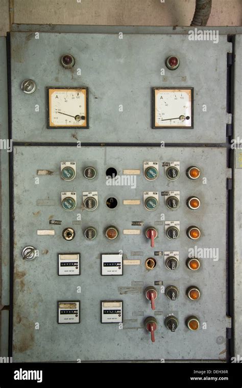 Old Control Panel Stock Photo Alamy