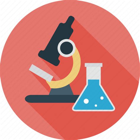 Lab Microscope Research Science Testing Icon