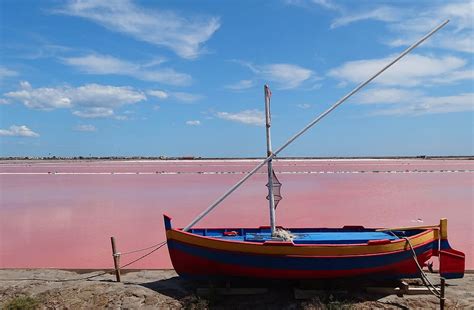 Hd Wallpaper Saline Salt Boat Landscape France Water Gruissan