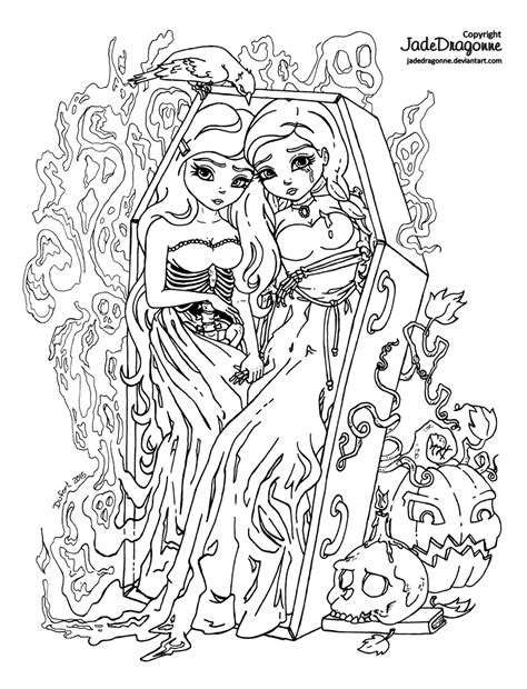 The Twins 2015 Halloween Coloring Contest By Jadedragonne On Deviantart