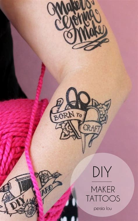 How To Make Your Own Temporary Tattoos Diy Temporary