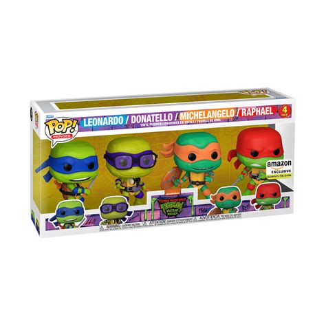 Buy Pop Teenage Mutant Ninja Turtles Mutant Mayhem Glow 4 Pack At