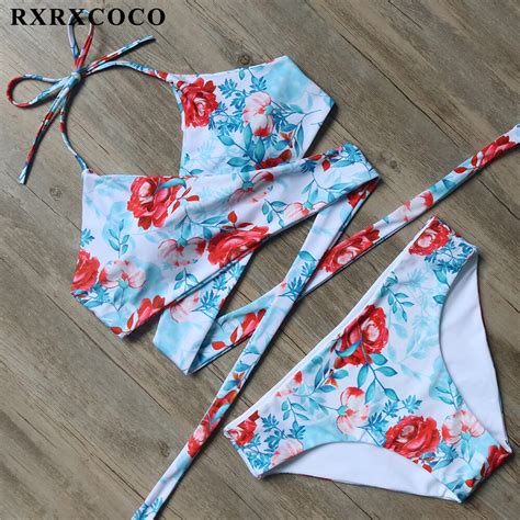 Rxrxcoco Bikini 2018 Hot Sexy Cross Brazilian Bikinis Women Swimwear