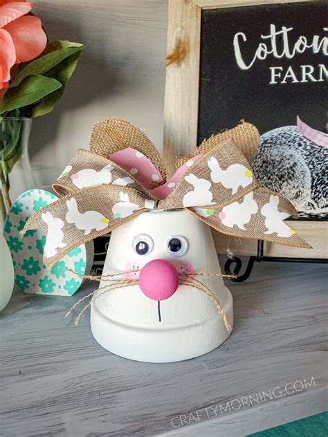 Flower Pot Bunny Craft Crafty Morning