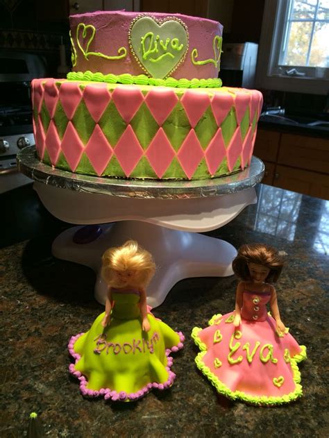 Diva Cake With Mini Doll Toppers Diva Cakes No Bake Cake Cake