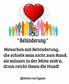 "Behinderung" | Menschen mit behinderung, Menschen zitate, Behinderung