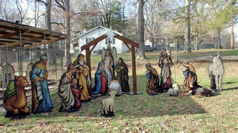 Life Size Nativity Lawn Display Outdoor Yard Art Yard Nativity Scene