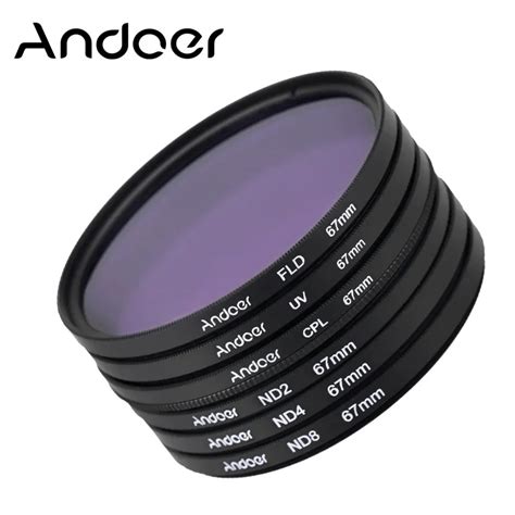 67mm Andoer Uvcplfldnd Photography Filter Kit Set For Nikon Canon