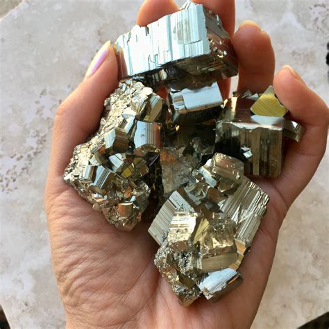 Small Pyrite Cube Cluster Raw Pyrite Crystal Meditation Etsy India