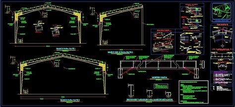 Metal Structure Warehouse Dwg Plan For Autocad • Designs Cad