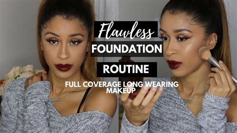 Flawless Full Coverage Foundation Routine Youtube