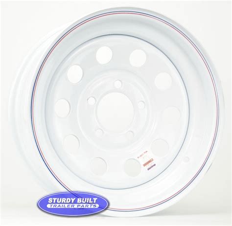 Trailer wheels 5 lug 4.75 bolt pattern. 15 inch 5 Bolt White Modular Trailer Wheel 5 on 4 1/2 Lug Pa