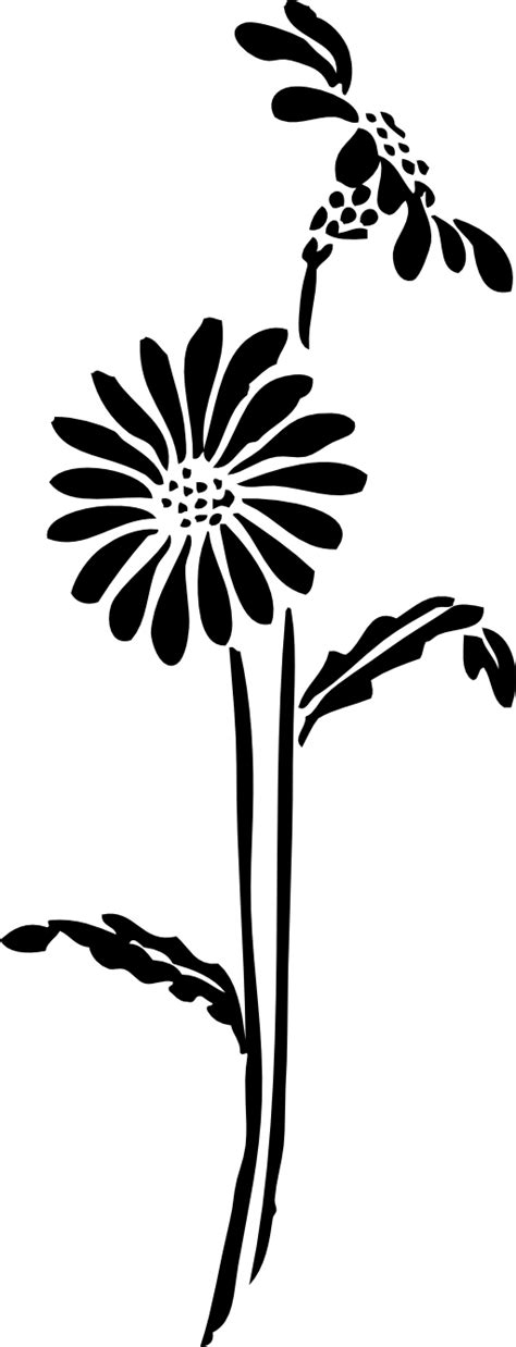 Flower Silhouette Clip Art Flower Png Download 5121338 Free