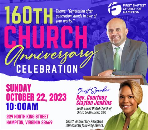 First Baptist Church Of Hampton 160th Church Anniversary Celebration