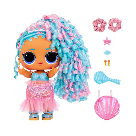 Lol Surprise Big Baby Hair Hair Hair Large 11” Doll Splash Queen With