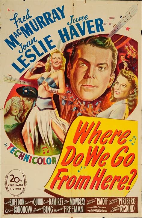 where do we go from here 1945 authentic 27 x 41 original movie poster fred macmurray musical