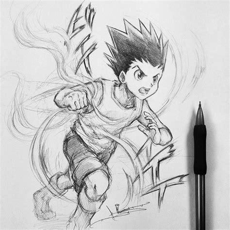 Anime Drawings Sketches Anime Sketch Art Drawings Hunter Anime