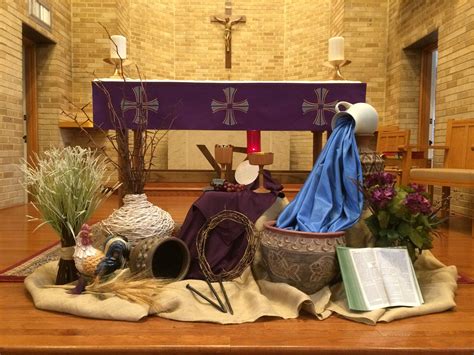2018 Lenten Altar Display At St Mary Church Altar Decorations