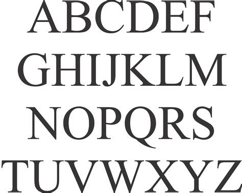 Roman Letters And Numbers Letter