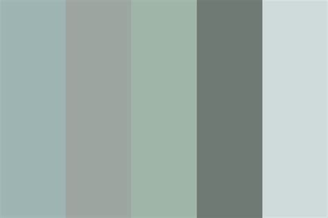 Muted Green Blue Grey Color Palette Blue Color Schemes