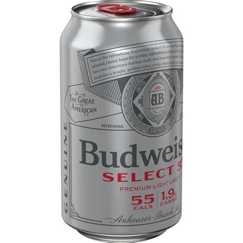 Budweiser® Select 55™ Light Beer 12 Fl Oz Can 2 4 Alc Vol Shop Foodtown