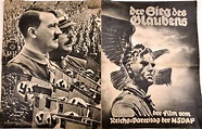 FILMPROGRAMM "DER SIEG DES GLAUBENS", "Der Film vom Reichsparteitag der ...